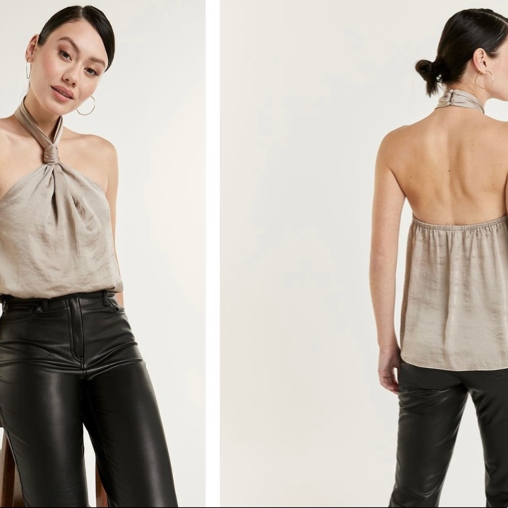 Satin Halter Top
